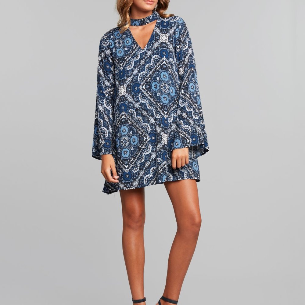 Bohemian Wide Sleeve Dress